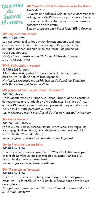 sorties samedi